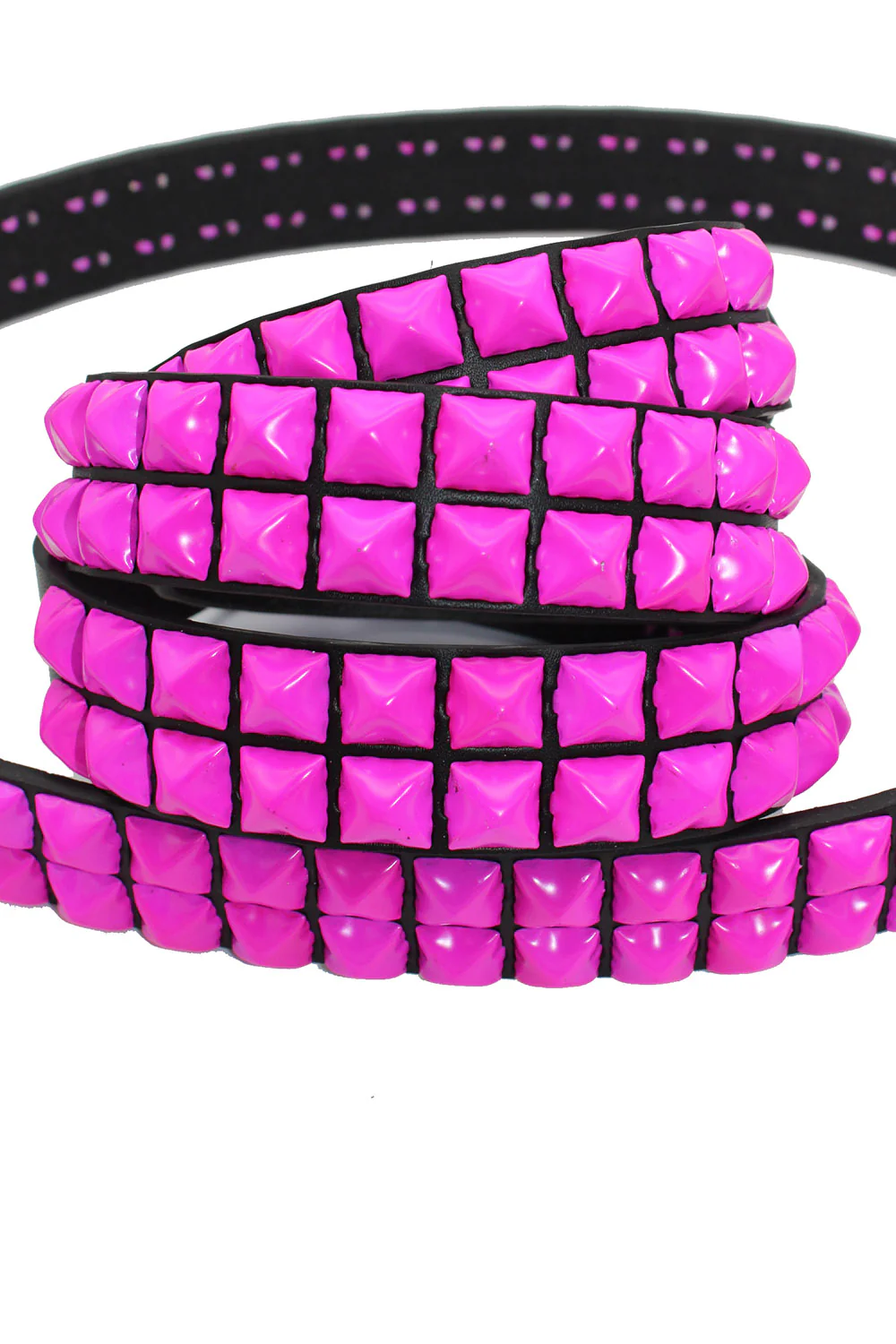 Punk Drunk Love Pyramid Stud Belt [Hot Pink] - Image 3