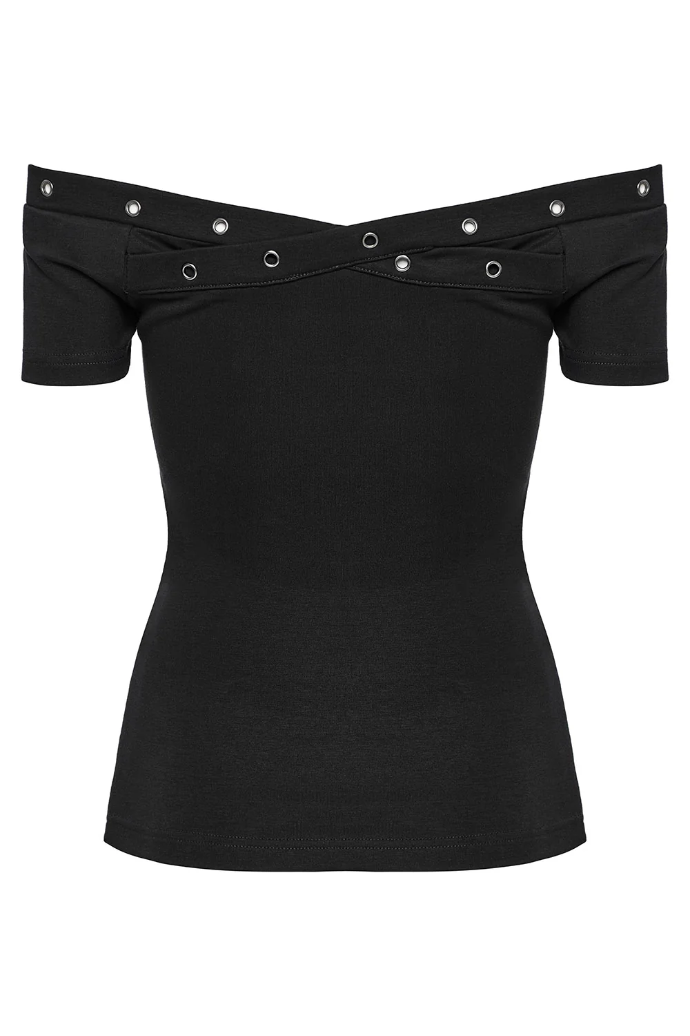 90s Goth Off-the-Shoulder Top - Image 6