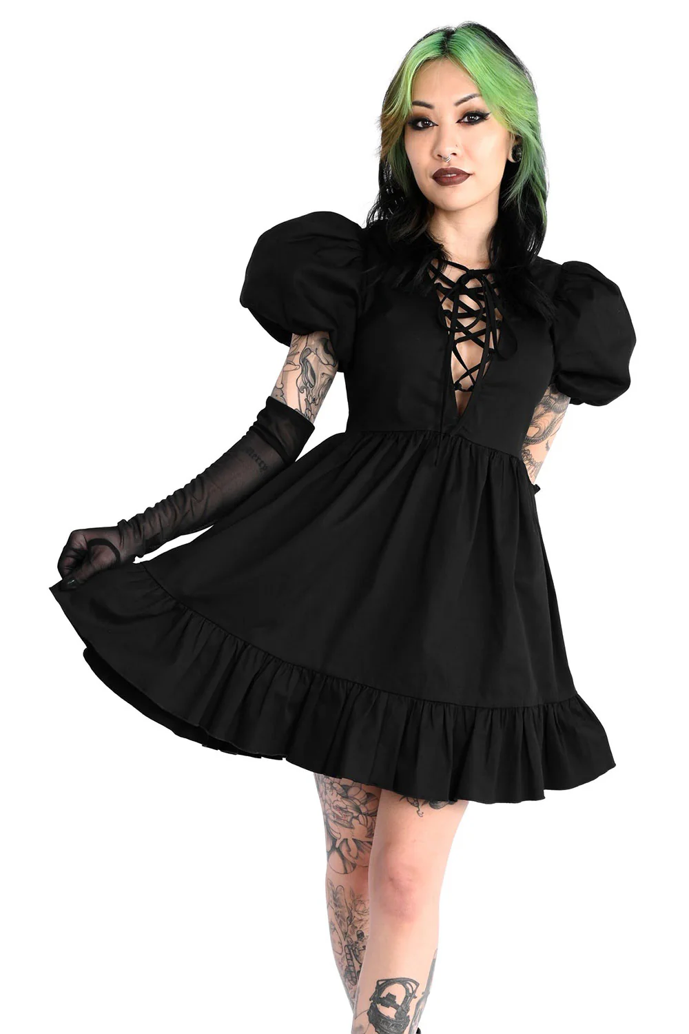 Abby Puff Sleeve Dress - Image 2