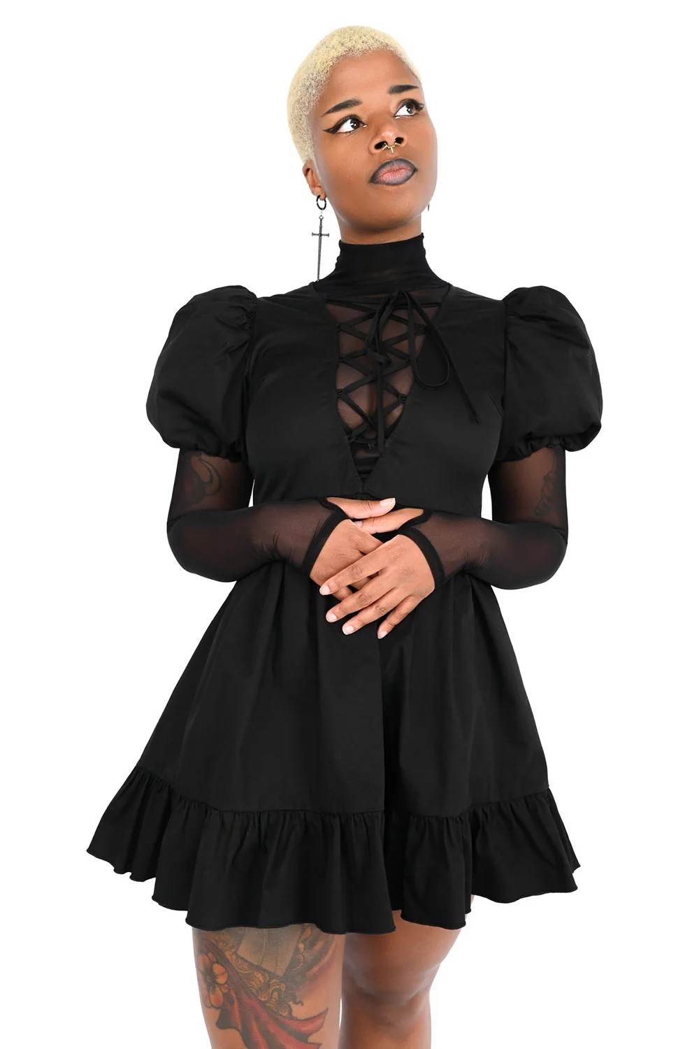 Abby Puff Sleeve Dress - Image 8