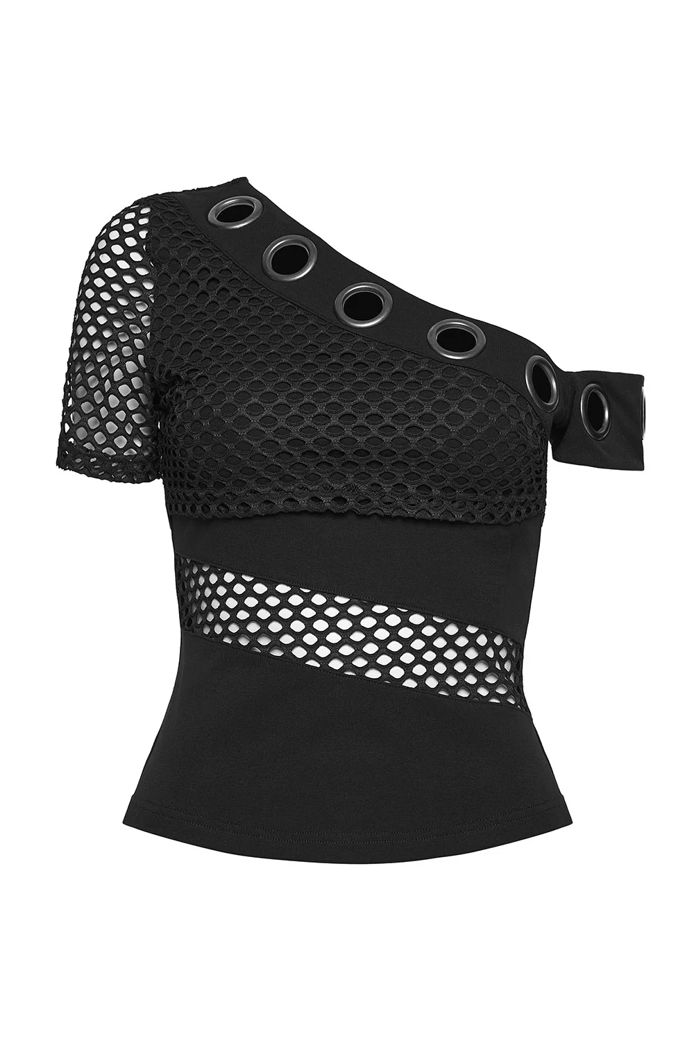 Absinthe Cotton Fishnet Top - Image 6