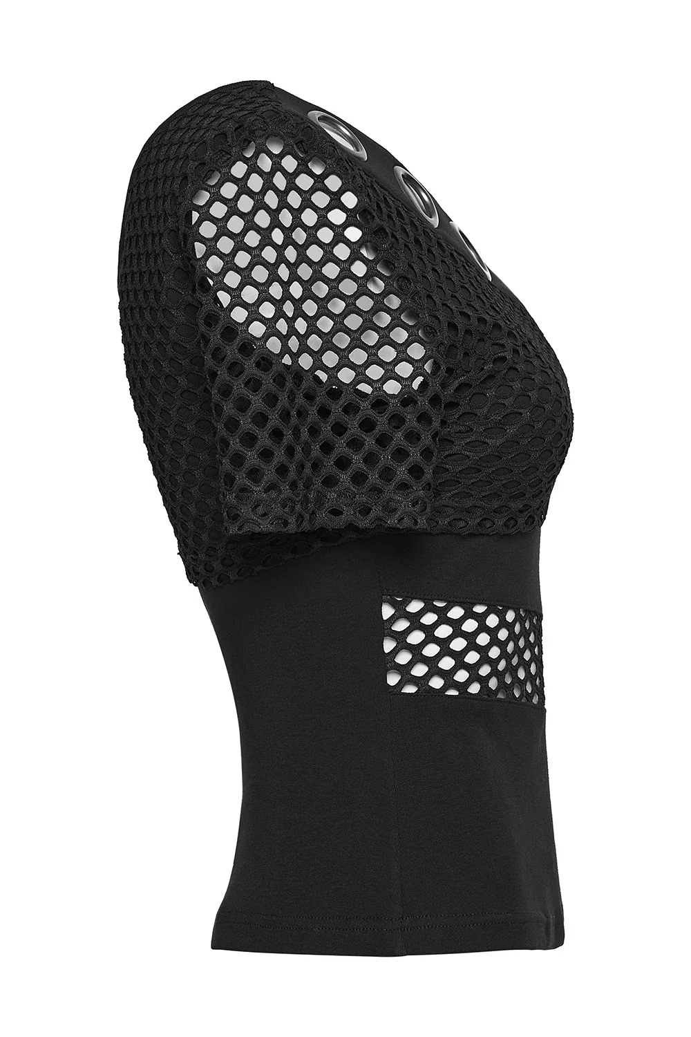 Absinthe Cotton Fishnet Top - Image 7