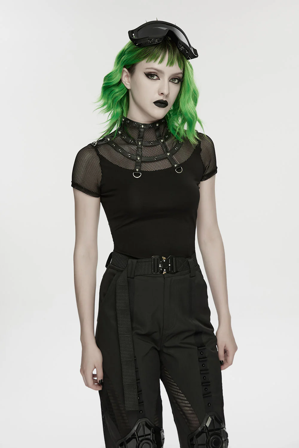 After Dark Fishnet Studded Top