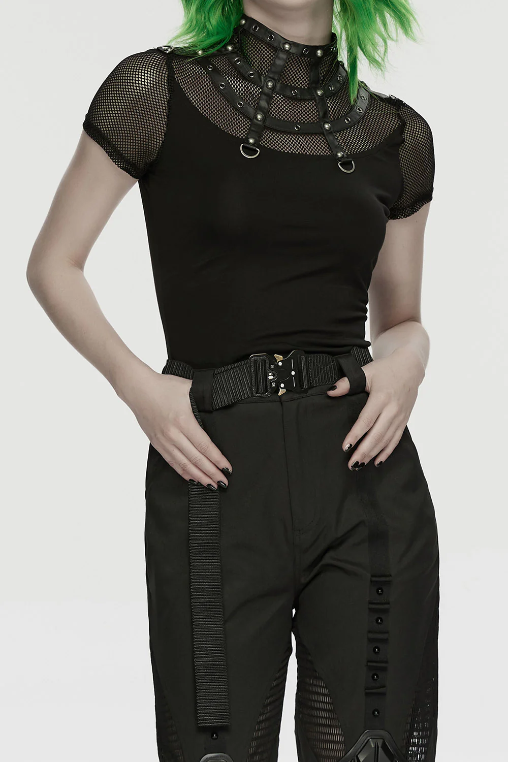 After Dark Fishnet Studded Top - Image 3