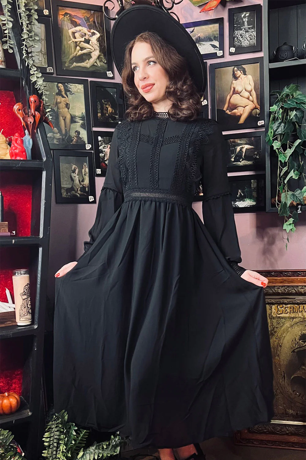Agatha - Lightweight Boho Witchy Dress - Image 3
