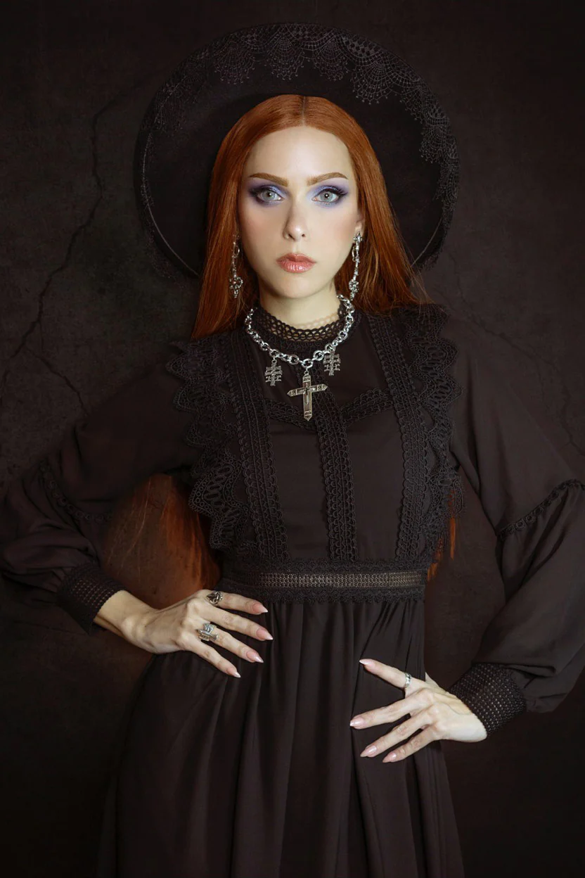 Agatha - Lightweight Boho Witchy Dress - Image 4