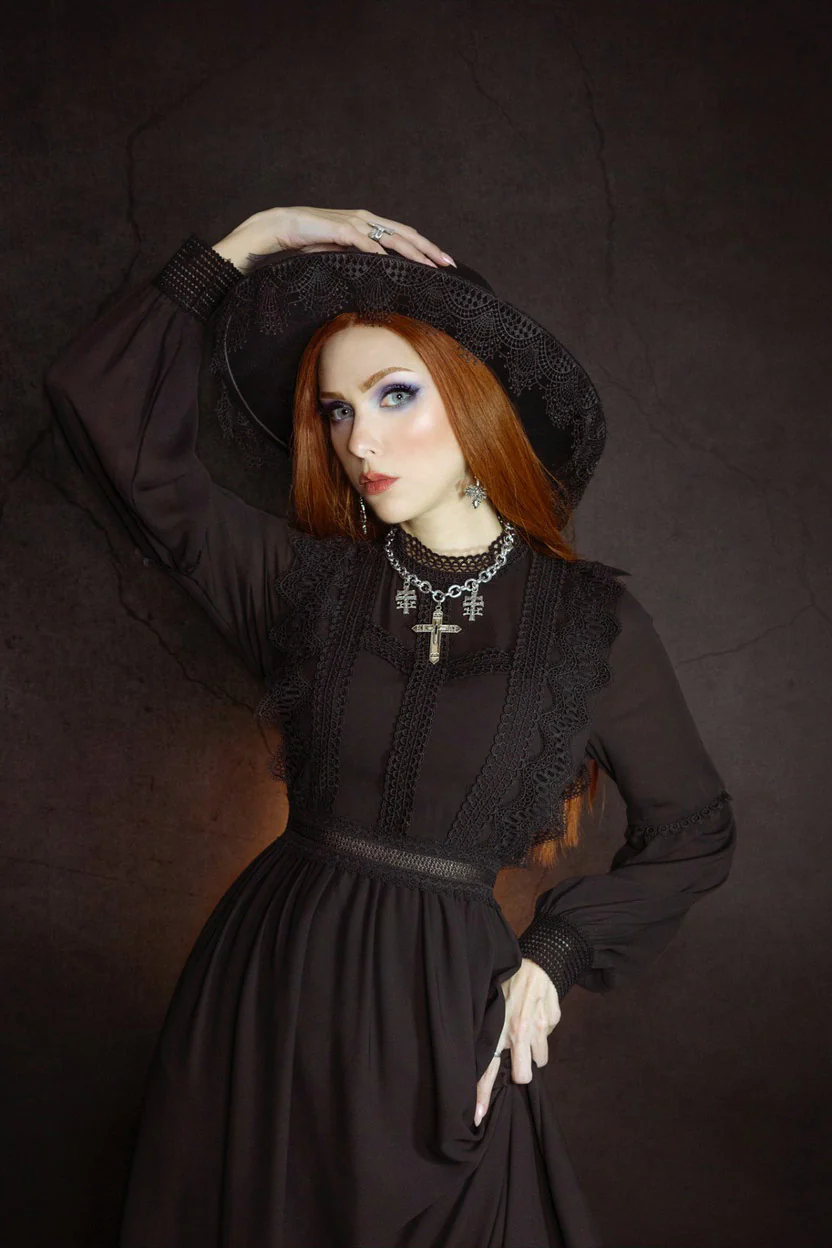 Agatha - Lightweight Boho Witchy Dress - Image 5