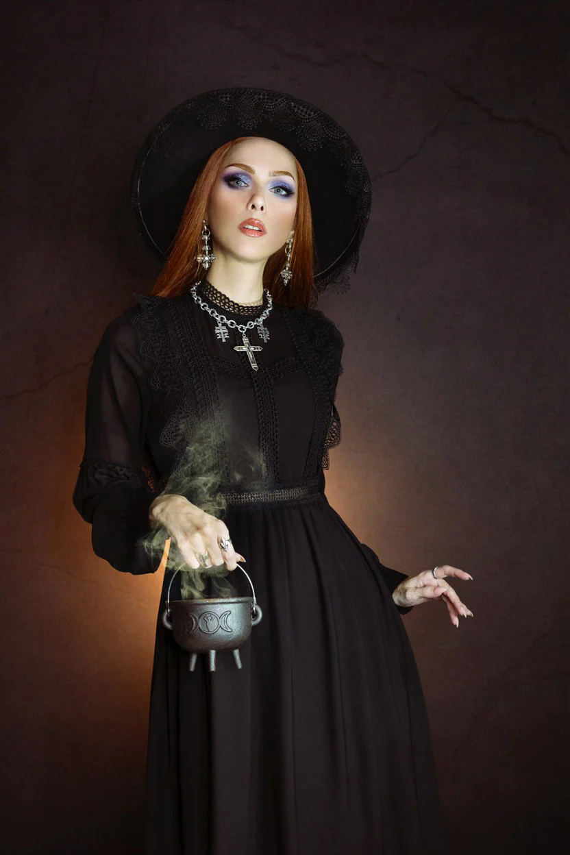 Agatha - Lightweight Boho Witchy Dress - Image 6
