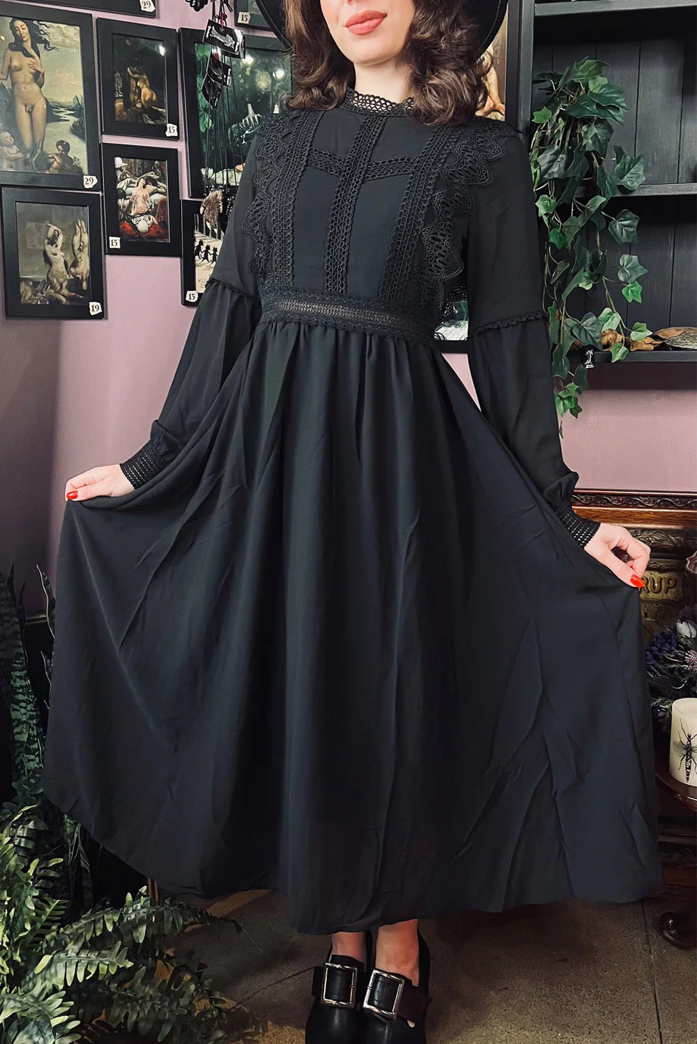 Agatha - Lightweight Boho Witchy Dress - Image 7