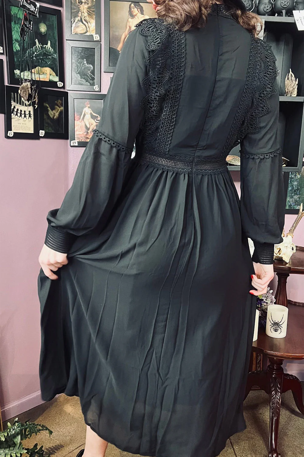Agatha - Lightweight Boho Witchy Dress - Image 9