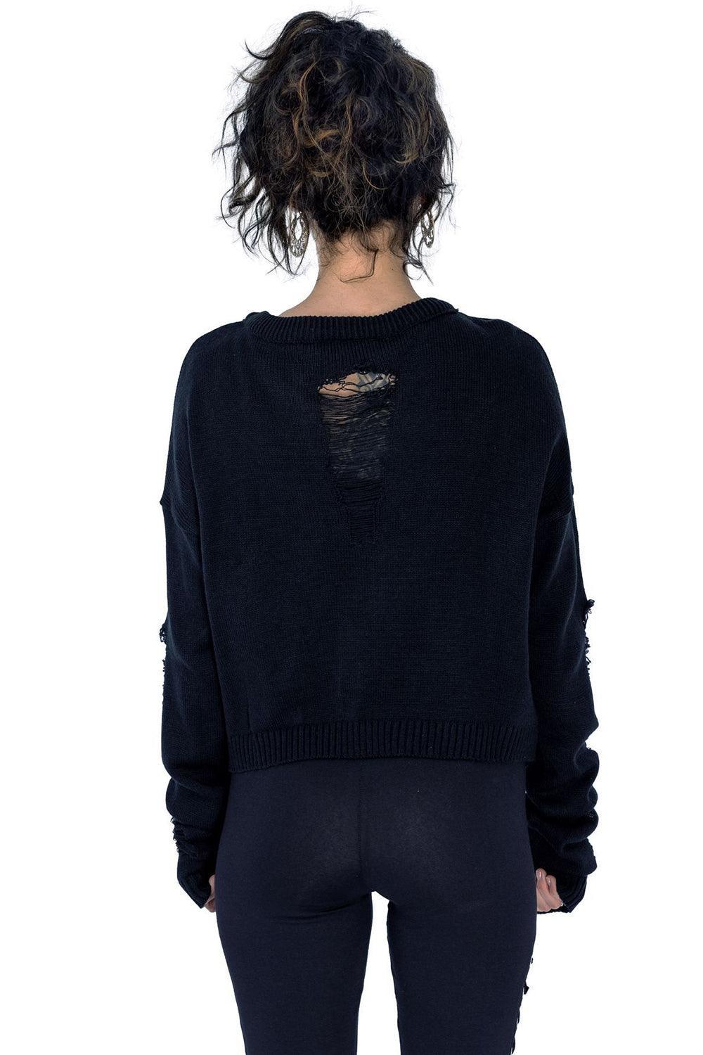 Akela Cropped Sweater Top - Image 3