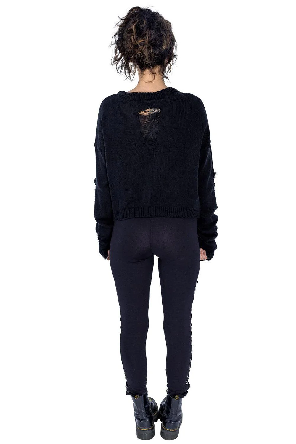 Akela Cropped Sweater Top - Image 4