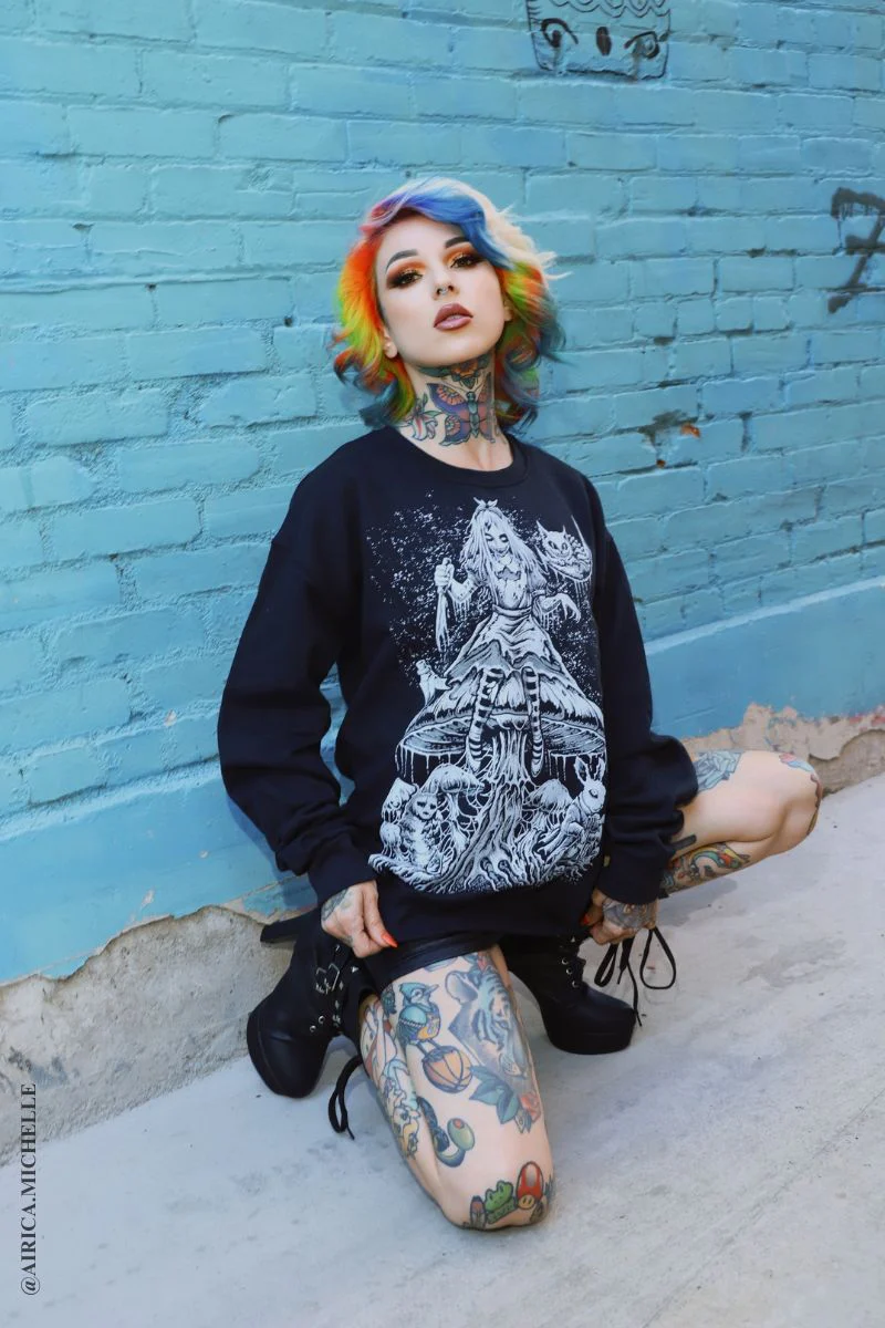 Alice Down The Rabbit Hole Sweatshirt - Image 9