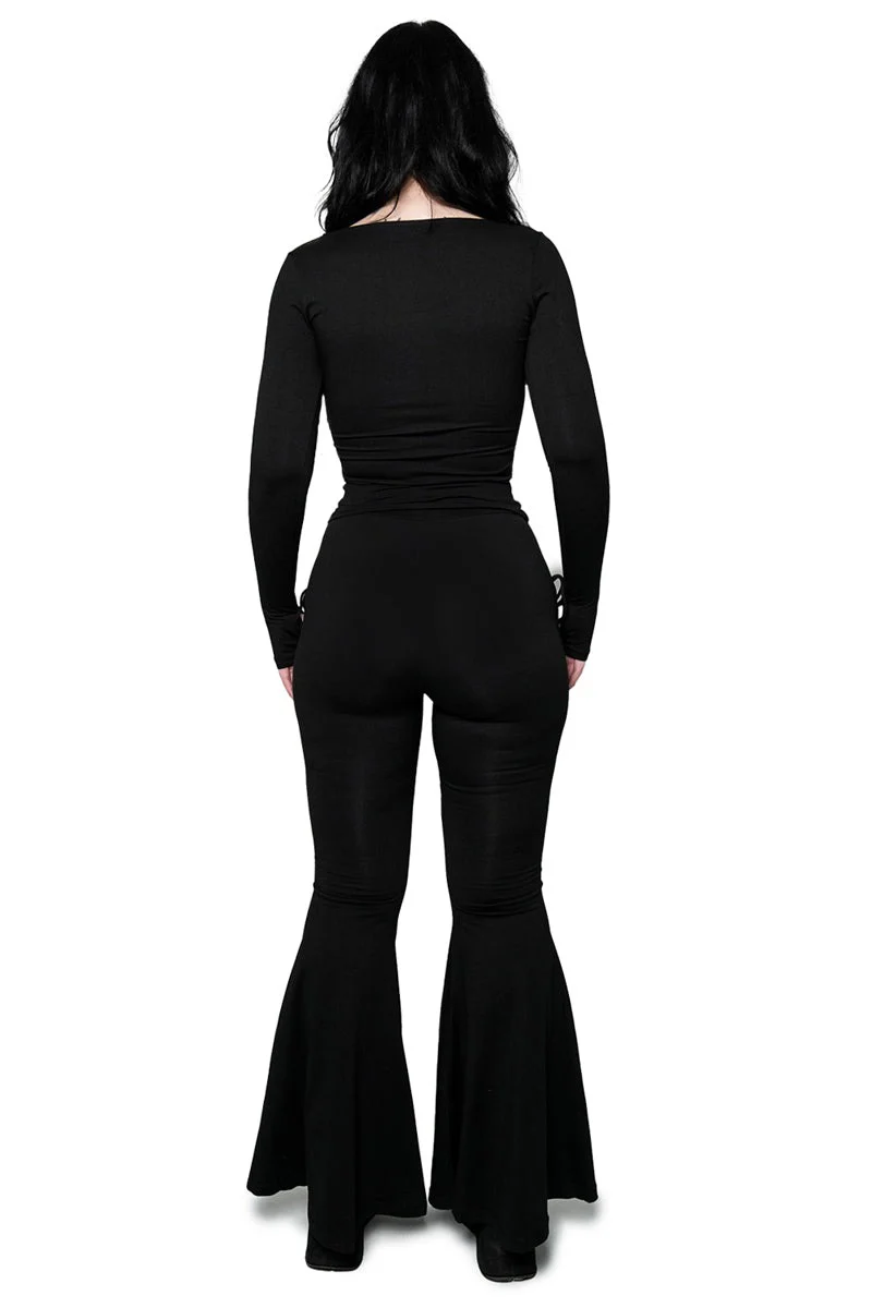 Alice Lace-Up Flare Pants - Image 5