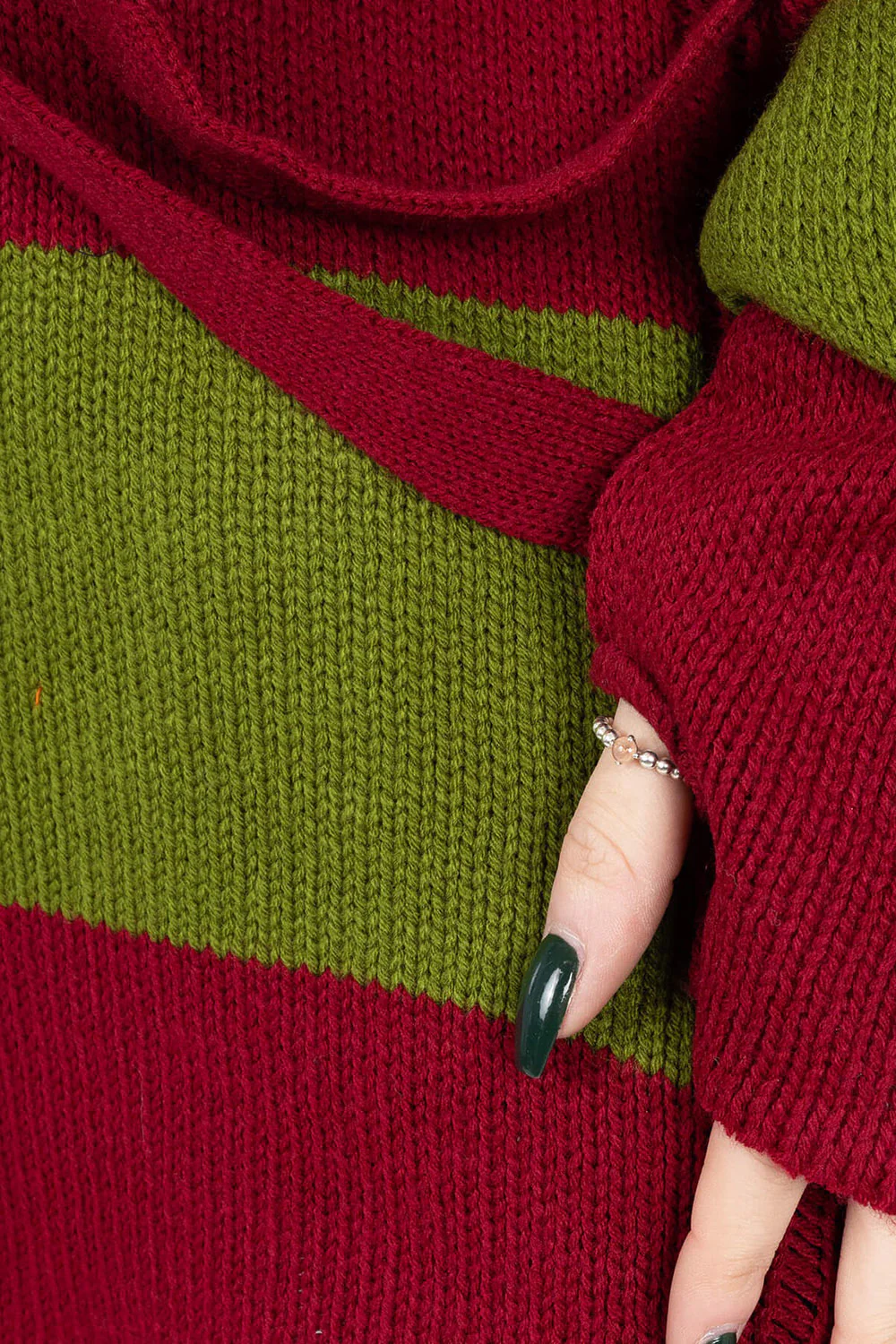 Amalric Jumper Sweater [Red/Green] - Image 4