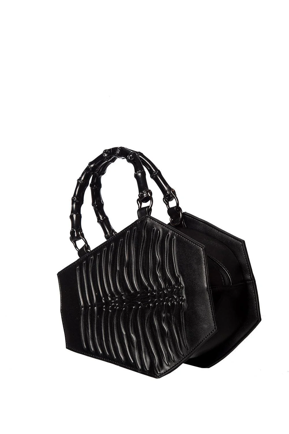 Amaranth Embossed Coffin Bag - Image 5