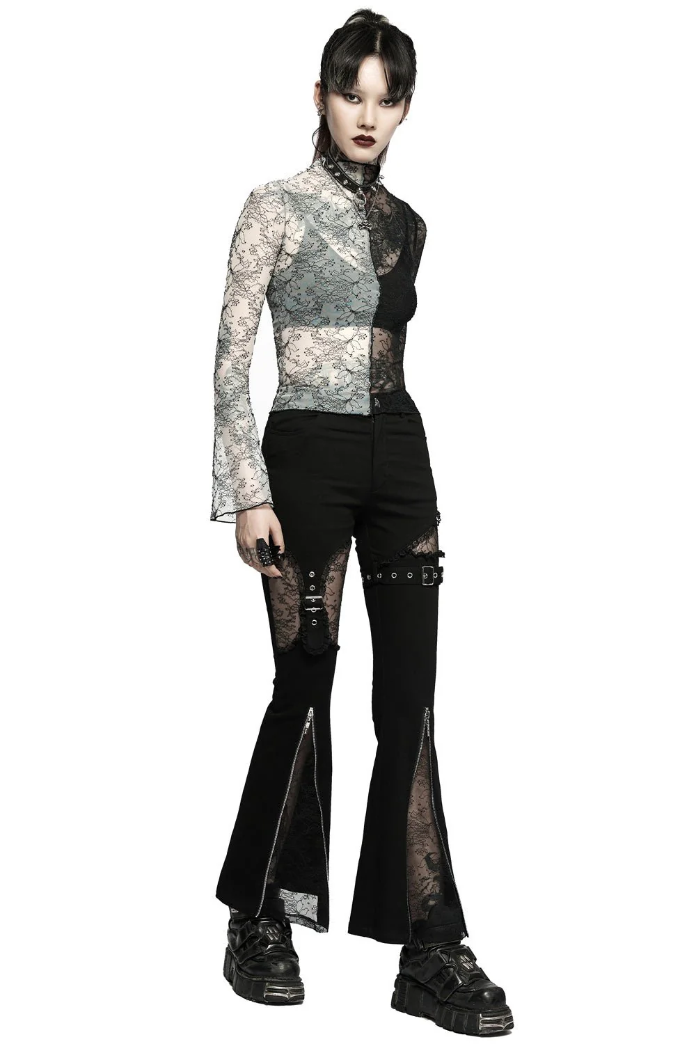 Amphetamine Lace Flare Pants - Image 2