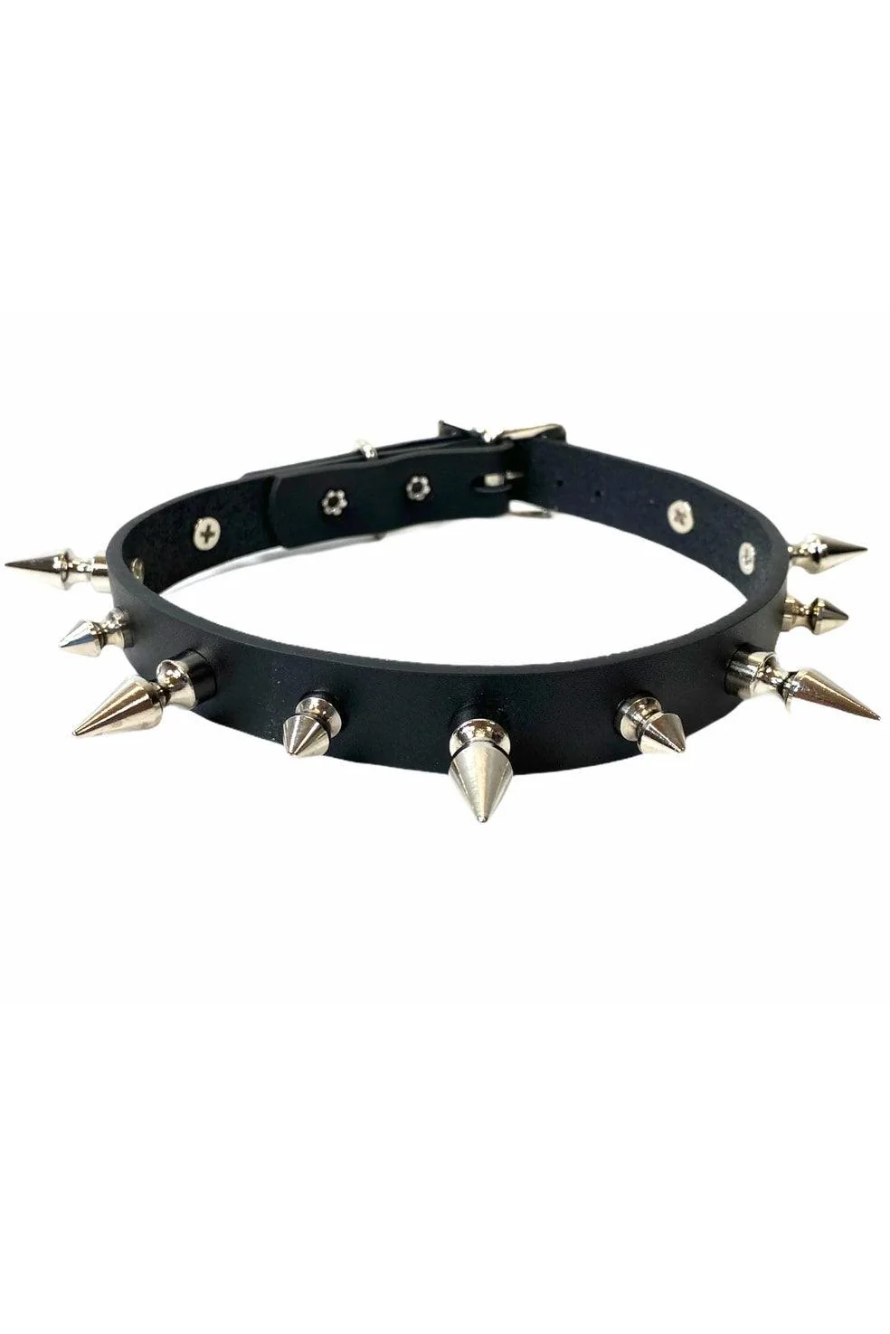 Anarchy Addict Spiked Collar - Image 2