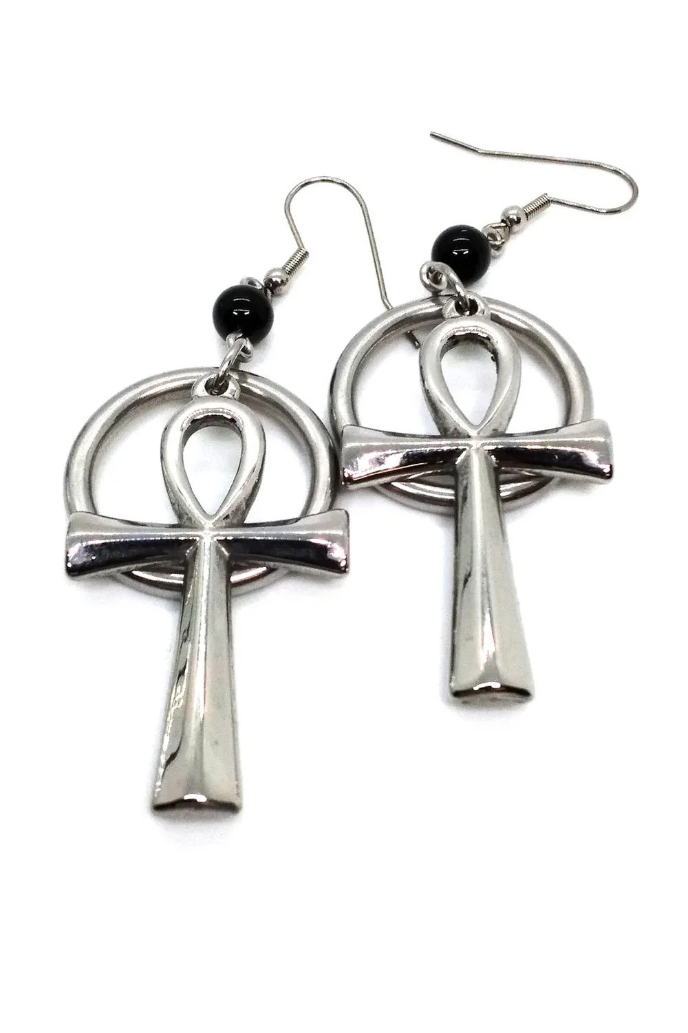 Ankh and Ring Earrings - Image 2