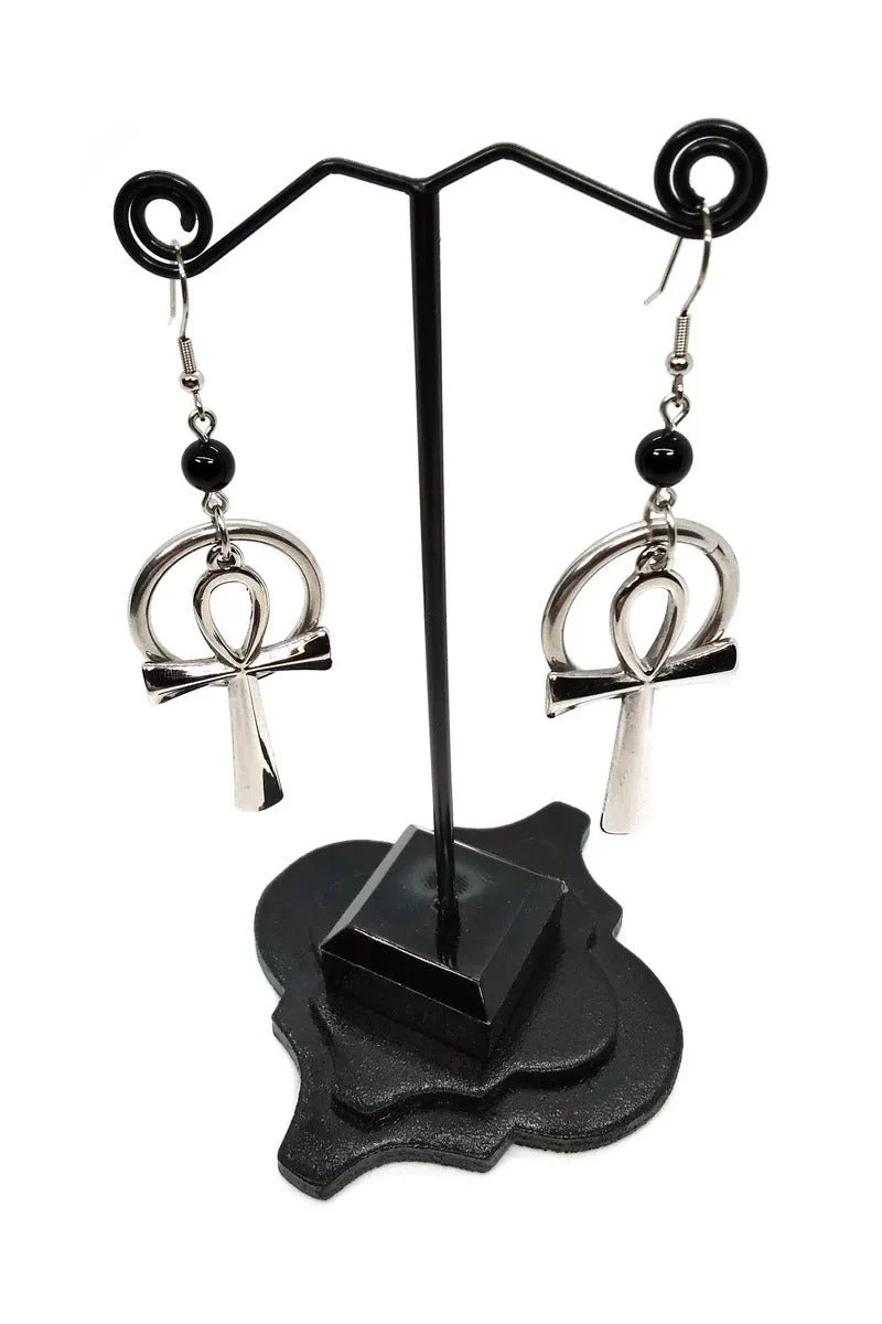 Ankh and Ring Earrings - Image 4
