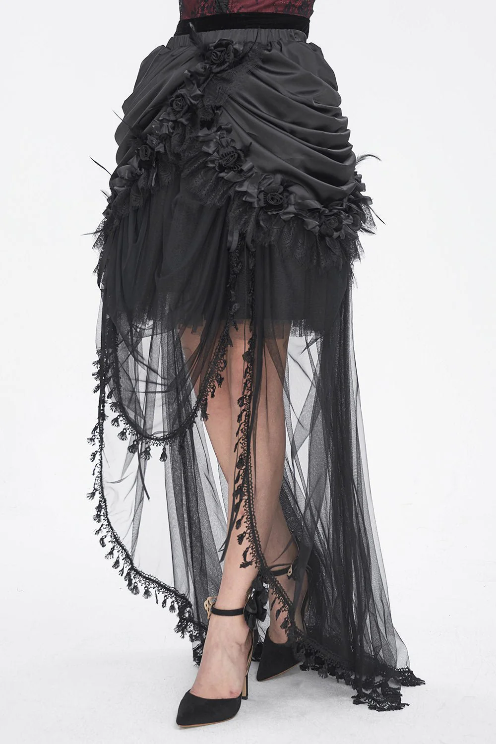 Antoinette Gothic Bustle Skirt with Train - Image 3