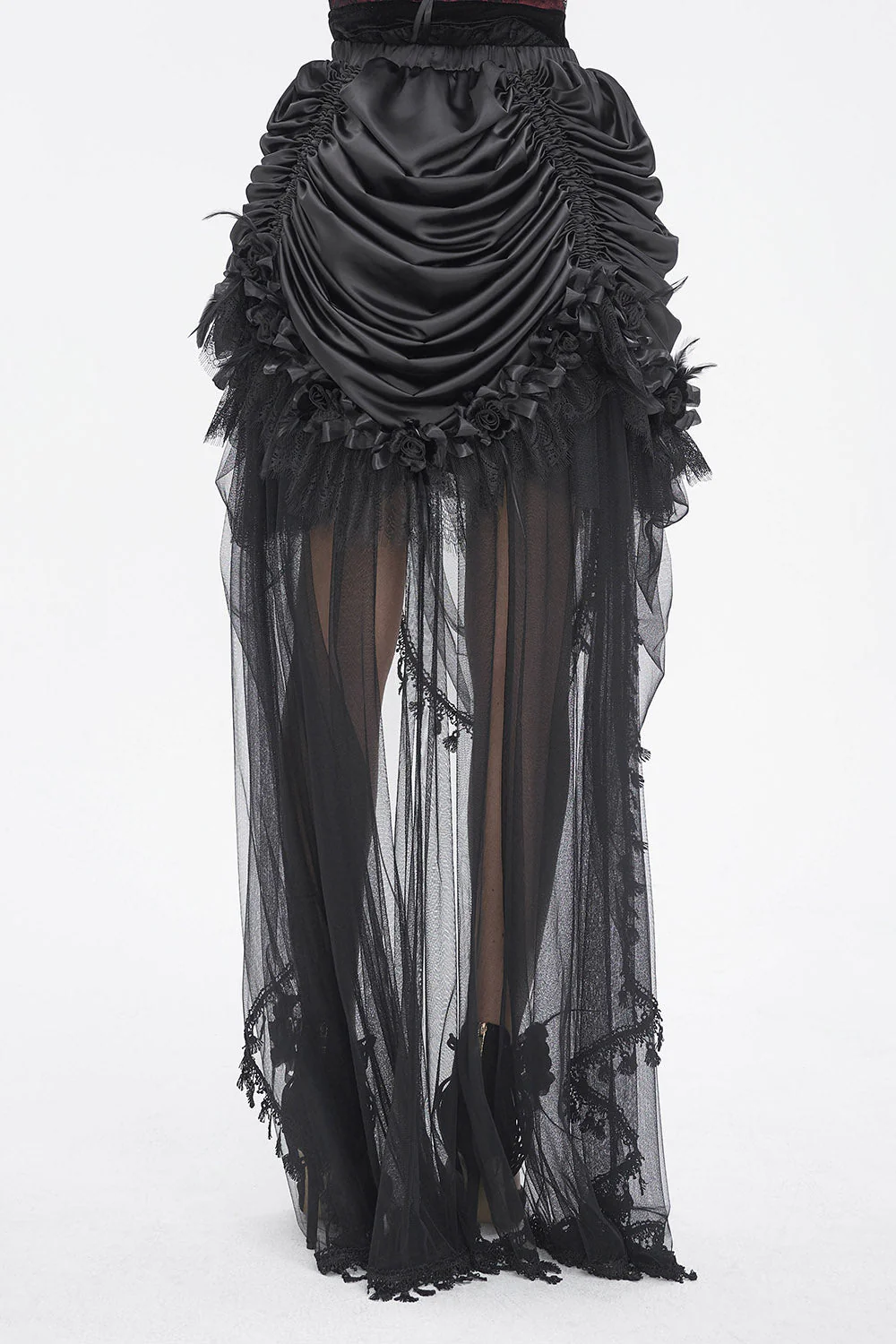 Antoinette Gothic Bustle Skirt with Train - Image 4