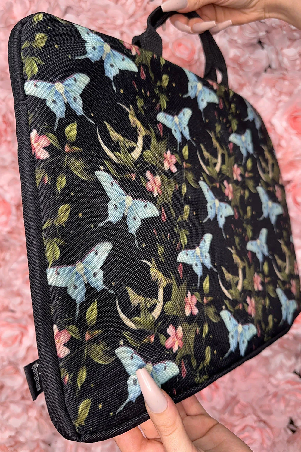 Aqua Lunar Canvas Laptop Case - Image 3