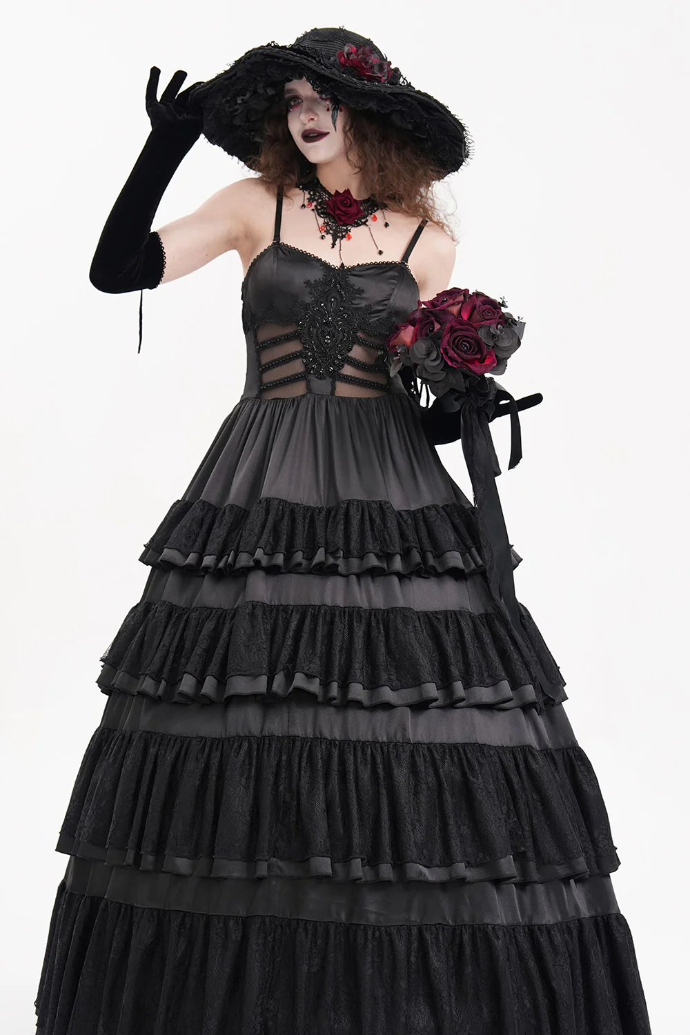 Mourning Hour Floppy Goth Hat - Image 10