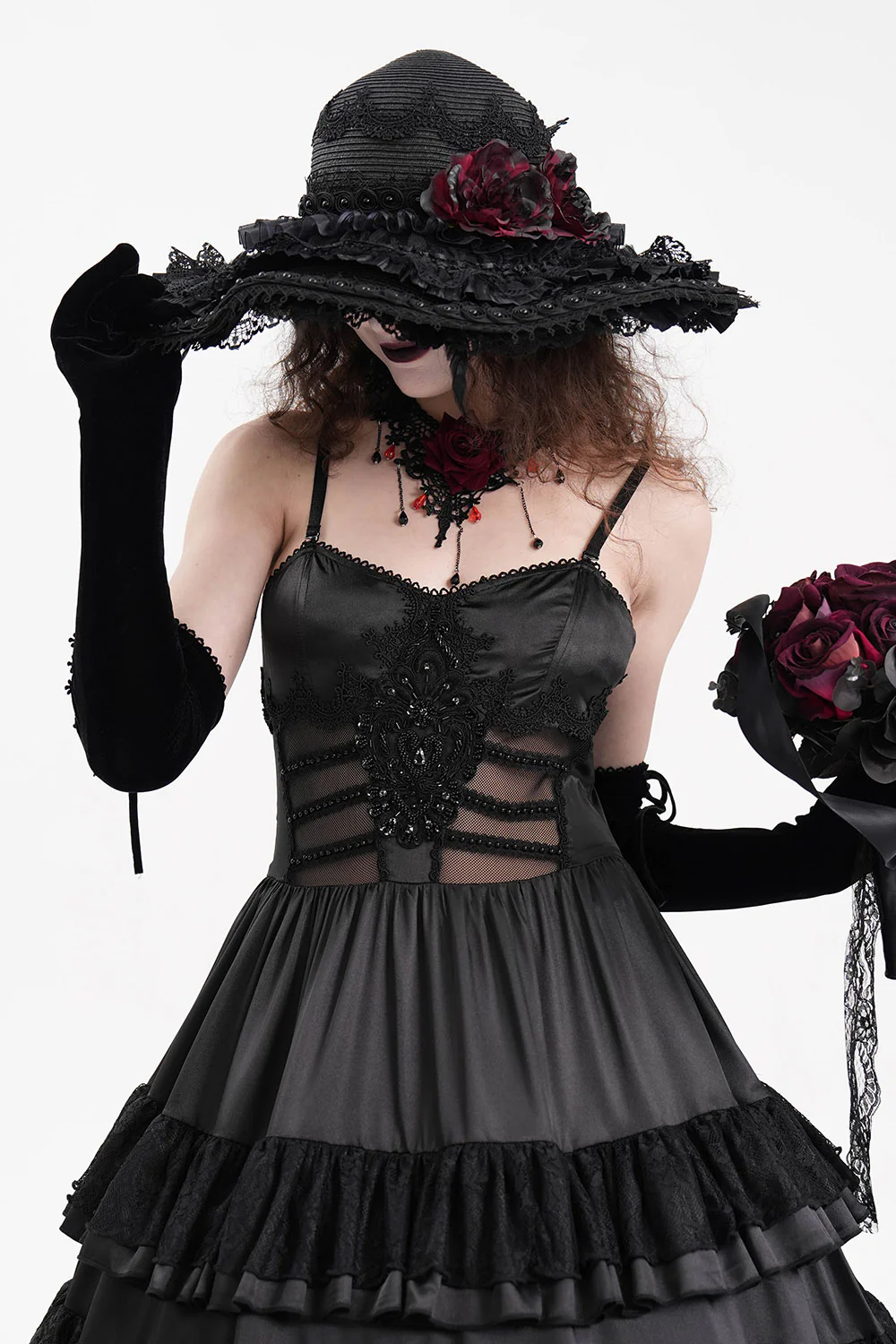 Mourning Hour Floppy Goth Hat - Image 5