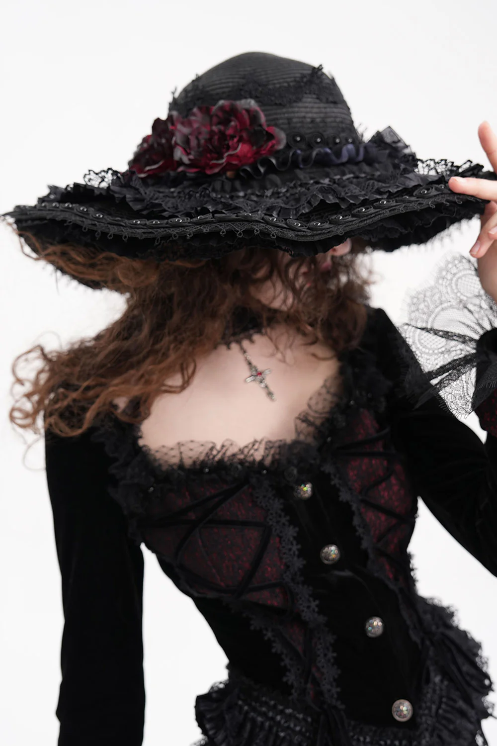 Mourning Hour Floppy Goth Hat - Image 7