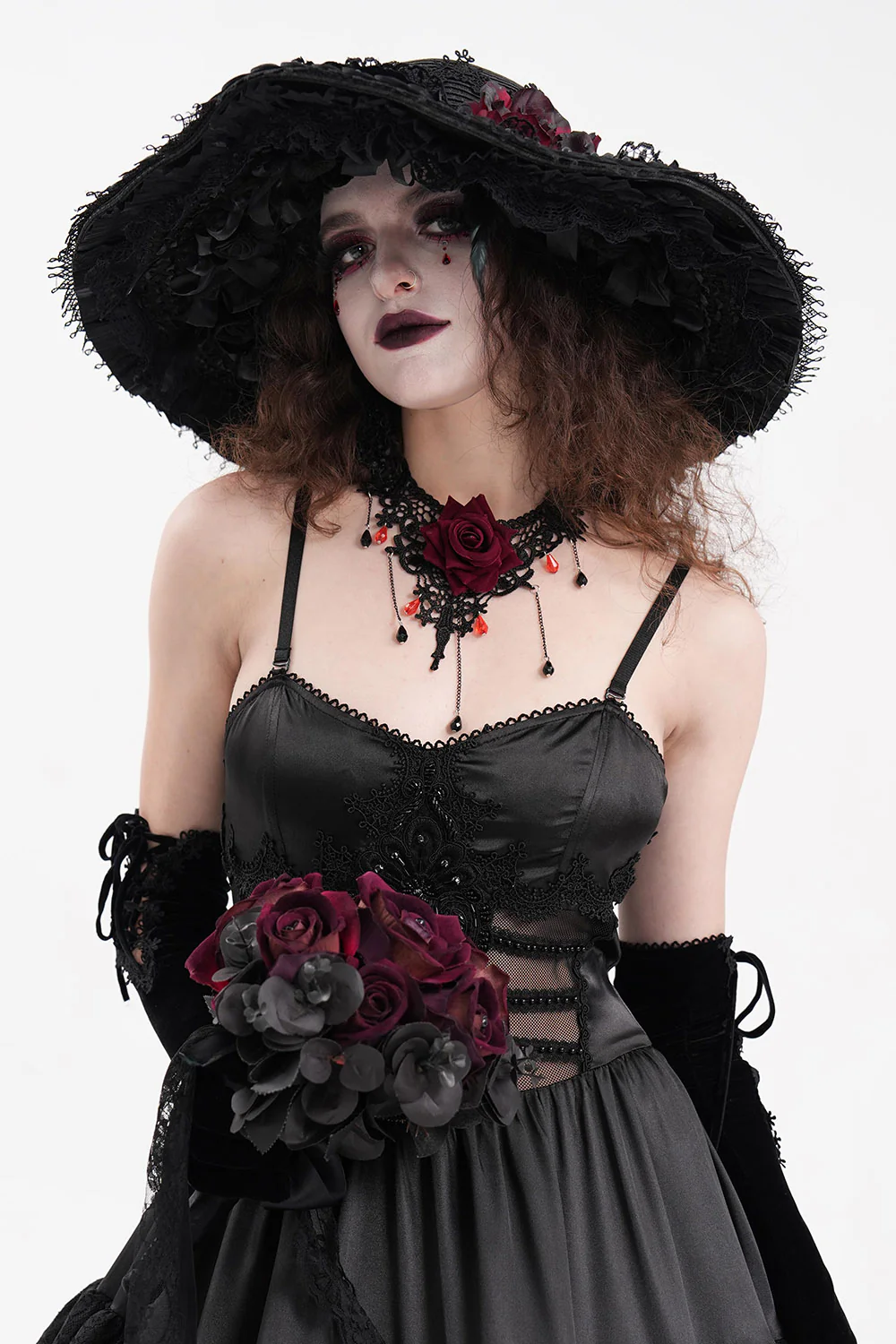 Mourning Hour Floppy Goth Hat - Image 9