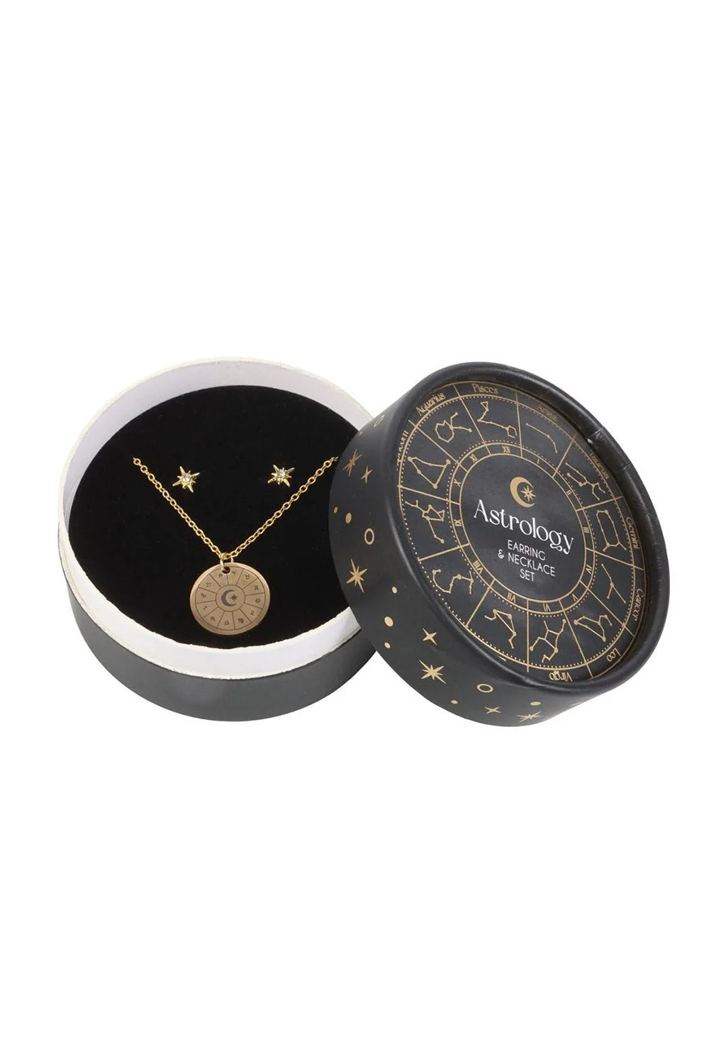 Astrology Wheel Earring and Necklace Set