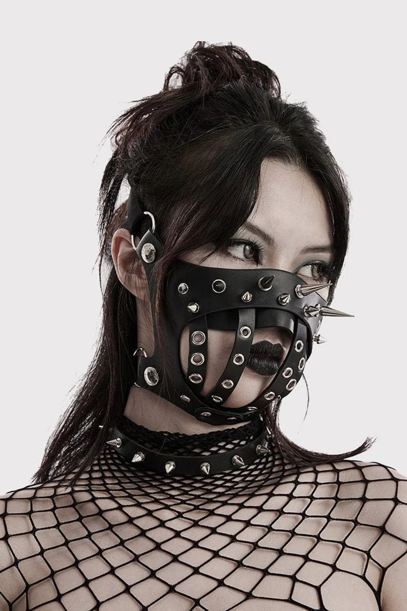 Asylum Spiked Face Mask - Image 2