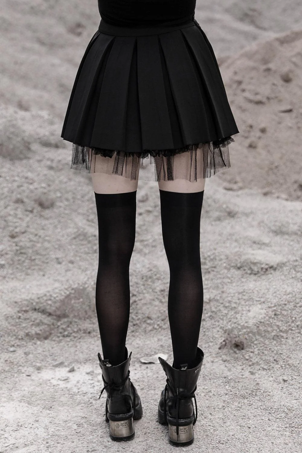 Atypical Pleated Mini Skirt - Image 6