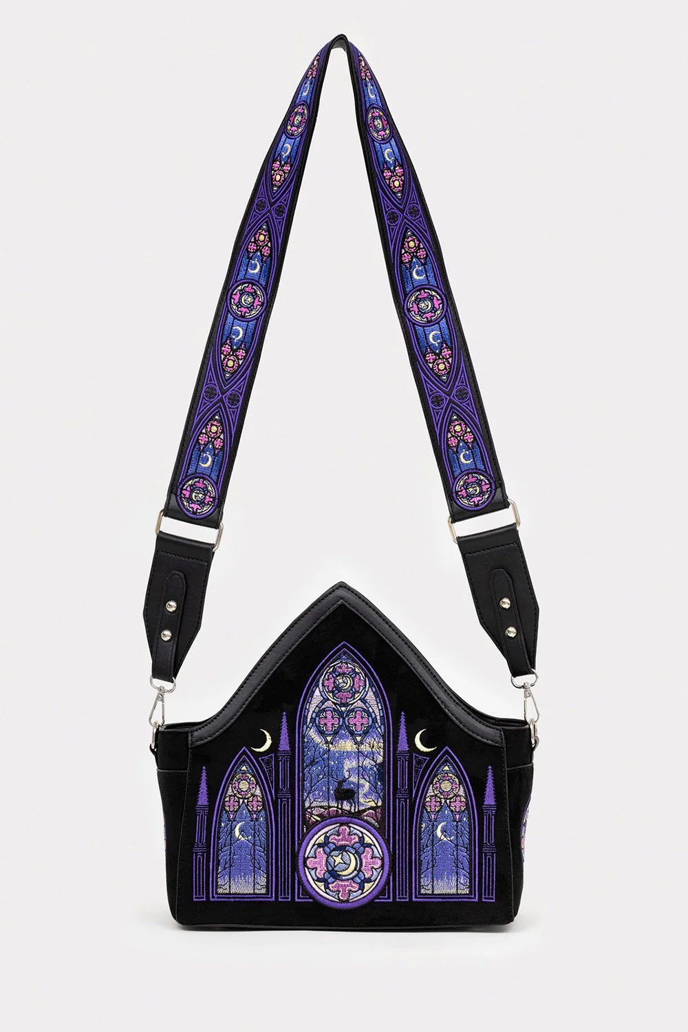 Aurora Cross Body Bag Northern Lights Embroidery - Image 2