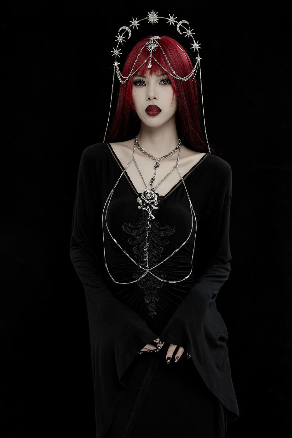 Aurora Rose Chain Chest Harness - Image 4