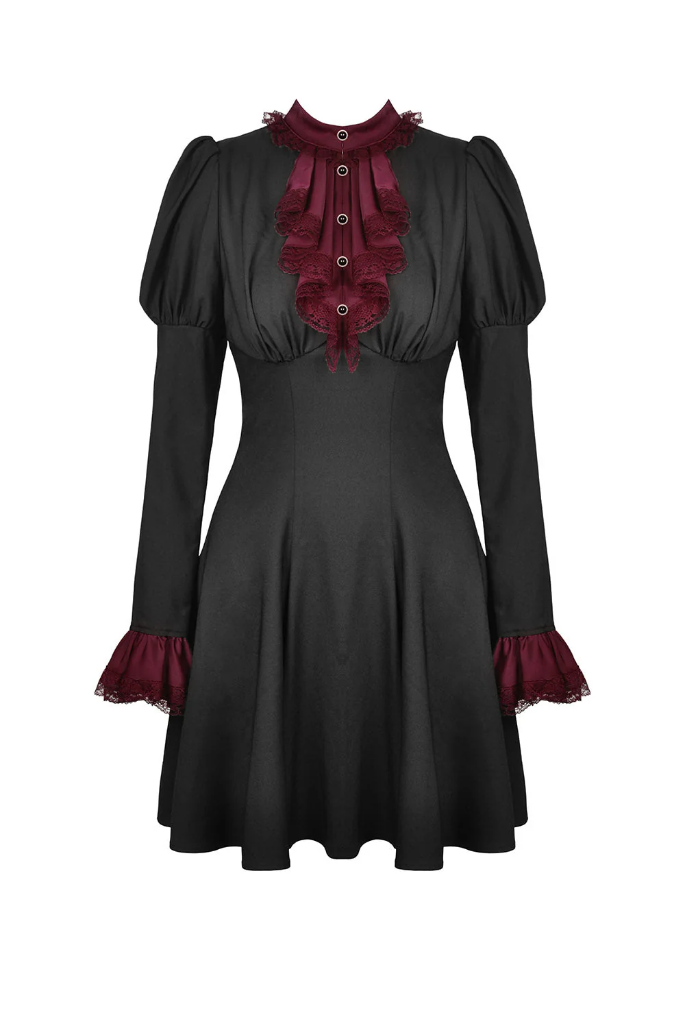 Autumnal Goth Ruffle Dress - Image 6