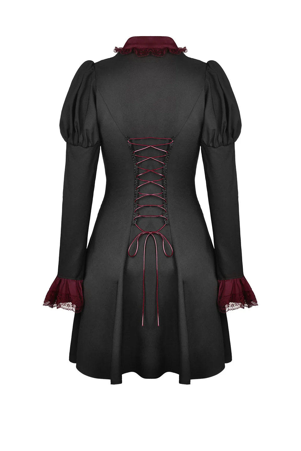 Autumnal Goth Ruffle Dress - Image 7