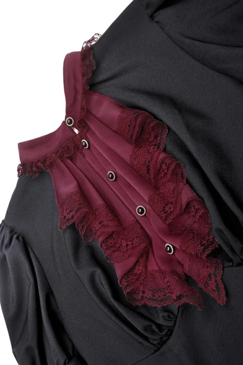 Autumnal Goth Ruffle Dress - Image 8