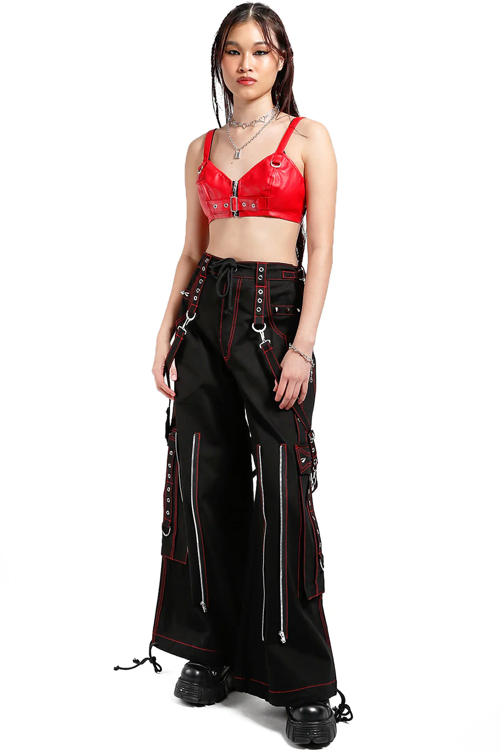 Tripp Back Up Skull Pants [Black w/ Red Skulls] - Image 8