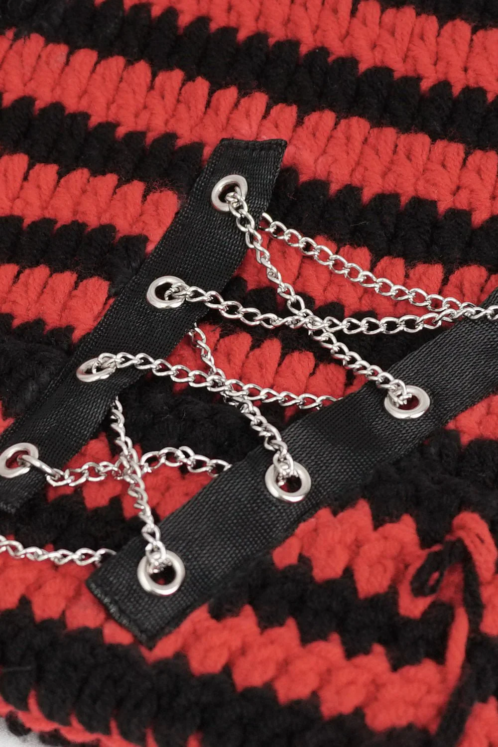 Bad Cat Beanie [BLACK/RED] - Image 7