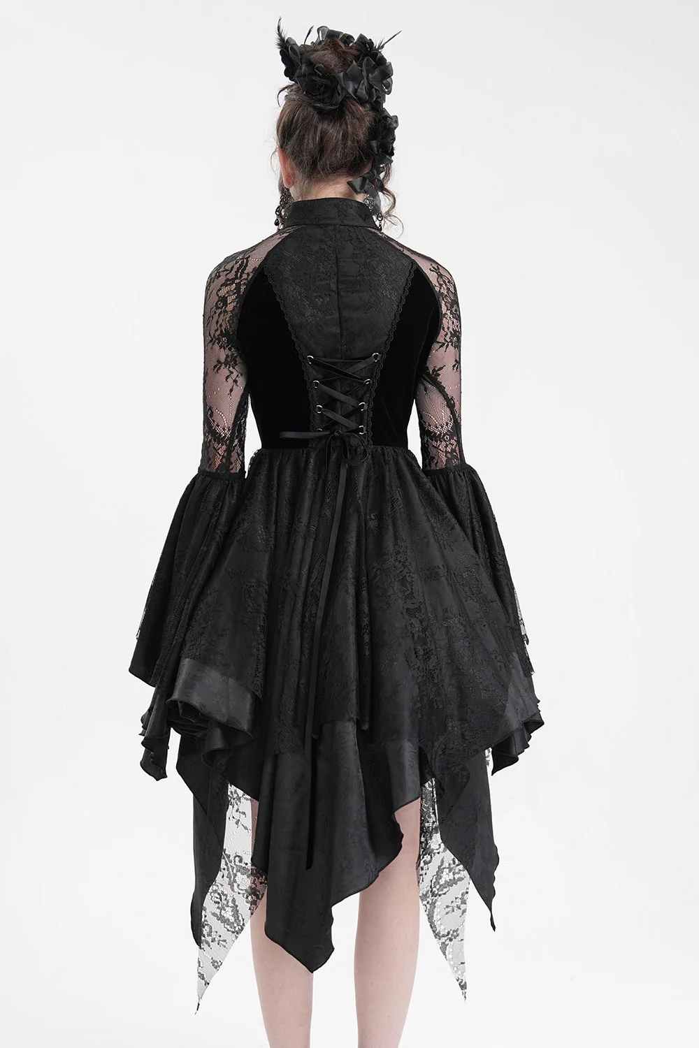 Banshee Beaded Gothic Dress - Image 5