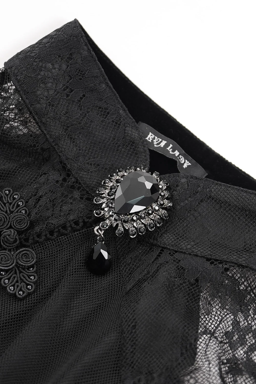 Banshee Beaded Gothic Dress - Image 8