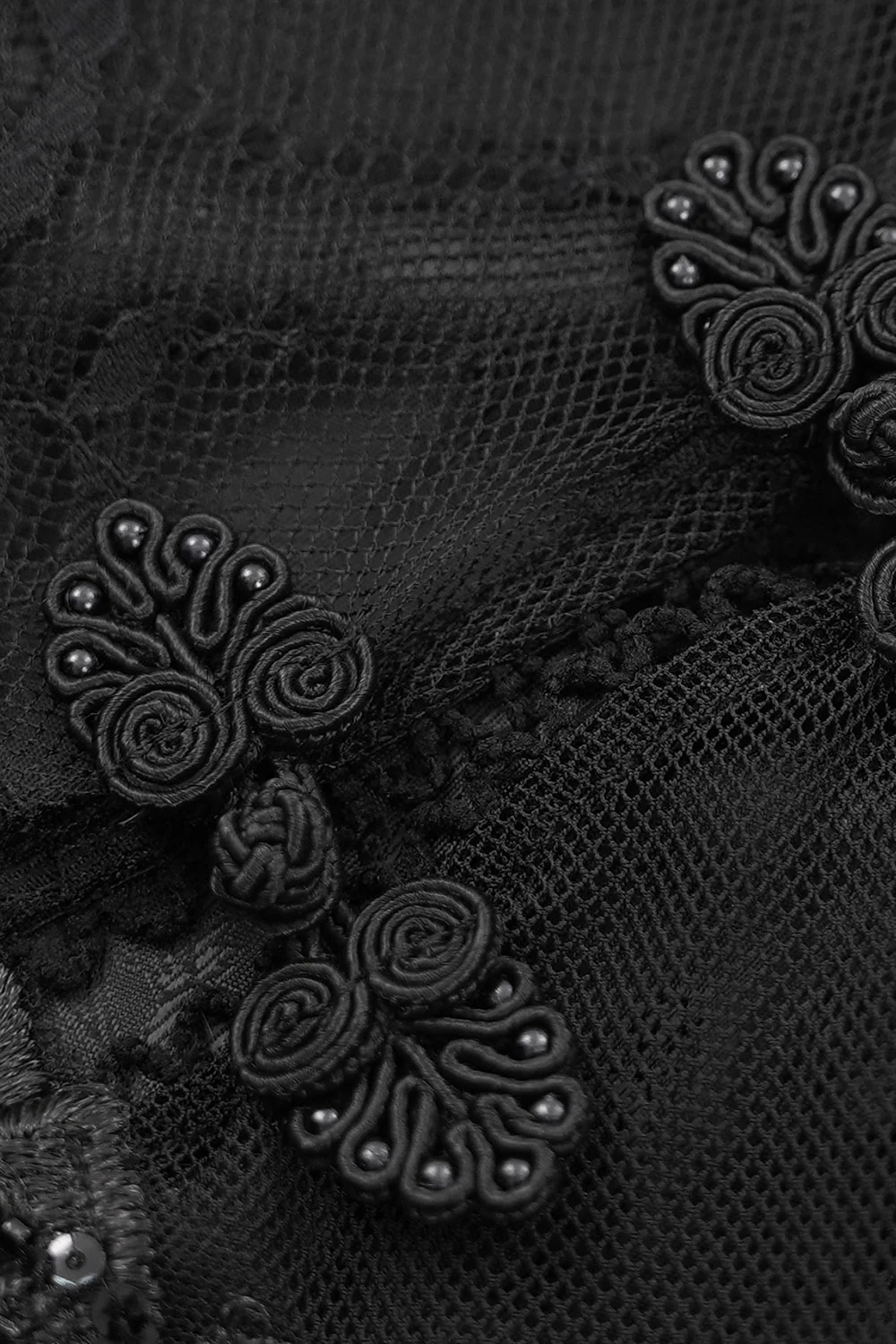 Banshee Beaded Gothic Dress - Image 9