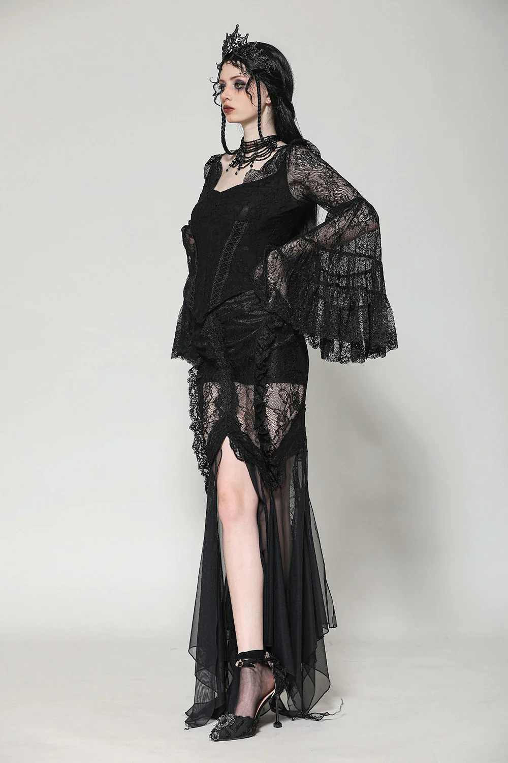 Basilica Lace Bell Sleeve Blouse - Image 3