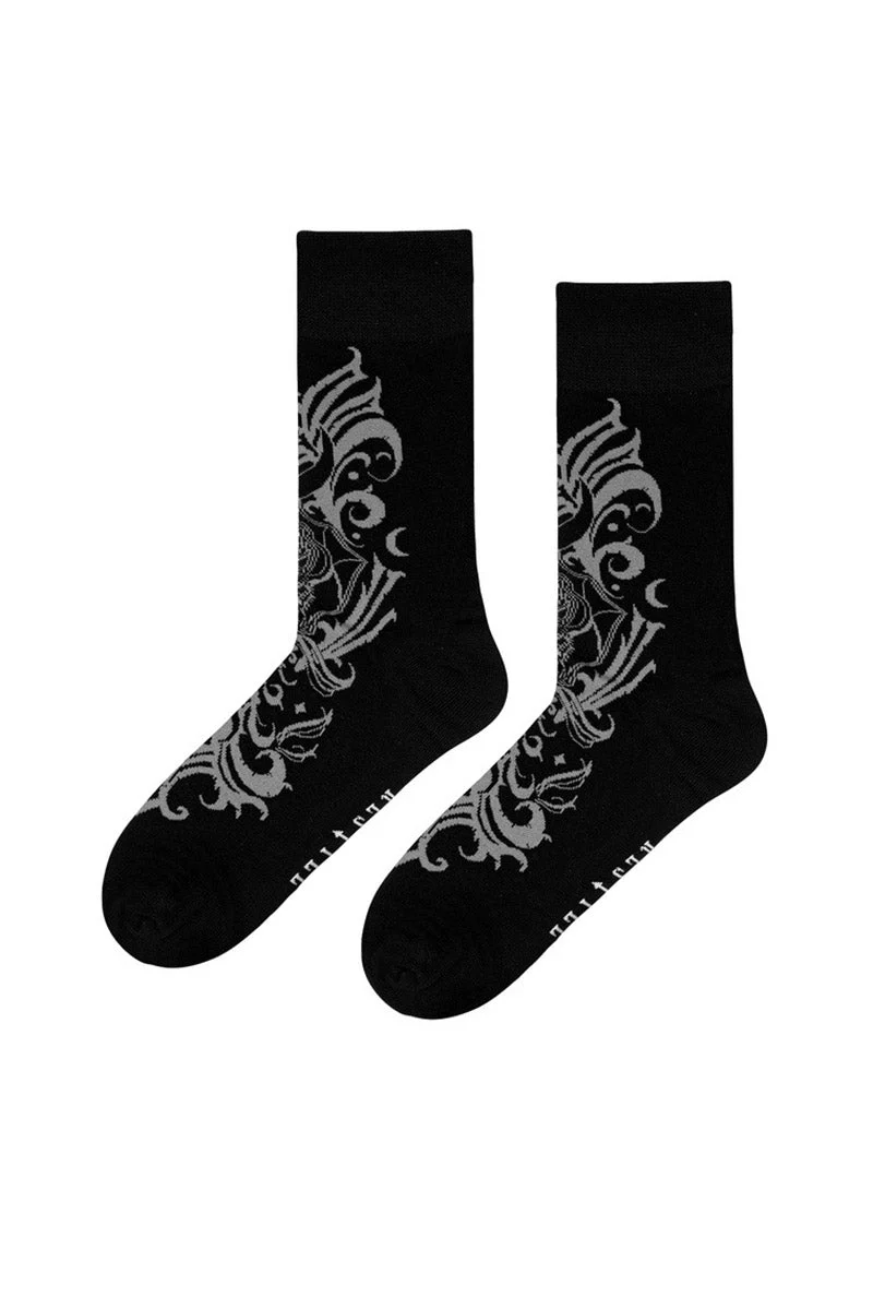 Bat Baroque Jacquard Socks - Image 6