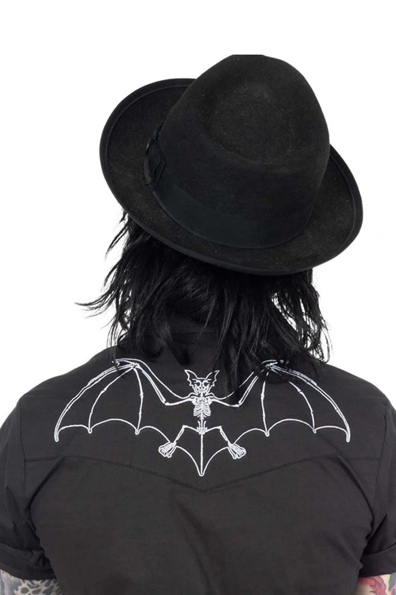 Bat Bone White Western Shirt - Image 4