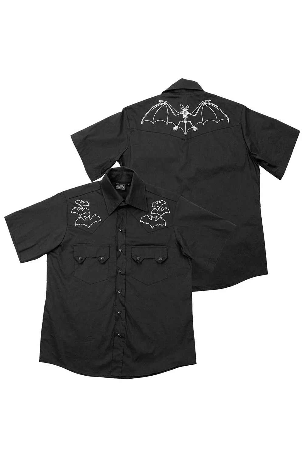 Bat Bone White Western Shirt - Image 5