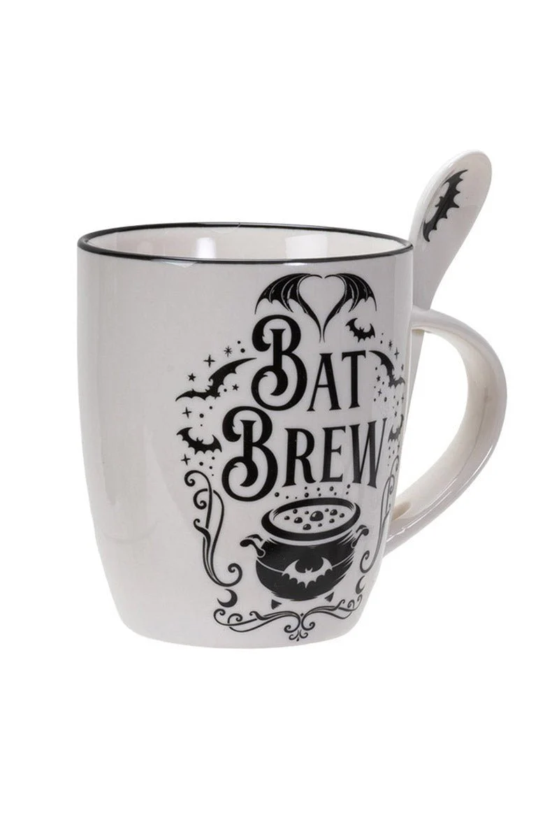 Bat Brew Mug & Spoon Set - Image 2