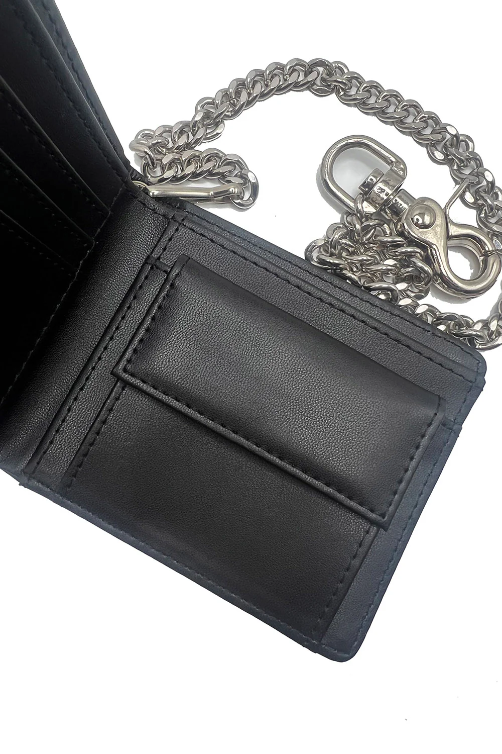 Bat Emboss Bifold Wallet w/ Chain - Image 12
